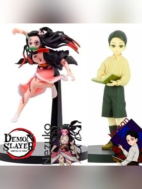 NWOB Demon Slayer Nezuko & Muzan NWT Figures 2Pk